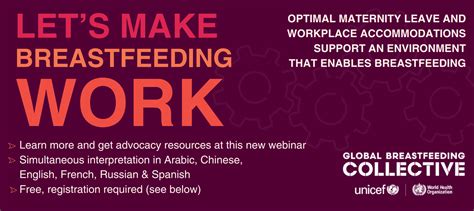 Breastfeeding And Work: Let's Make It Work! .